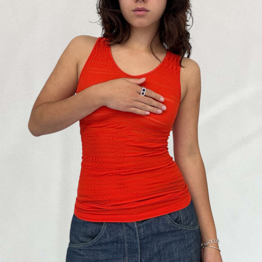 Marithé + François Girbaud sheer stretch vest